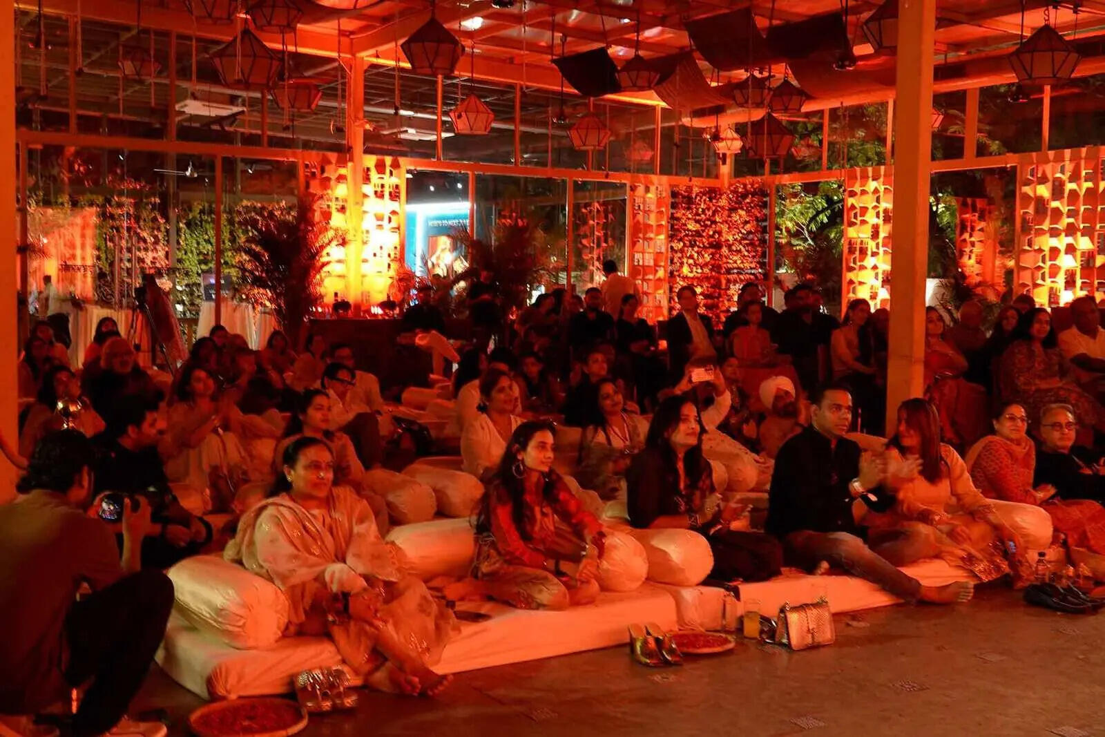 Guests soaked in the atmosphere as  the band performed an intimate qawwali mehfil
