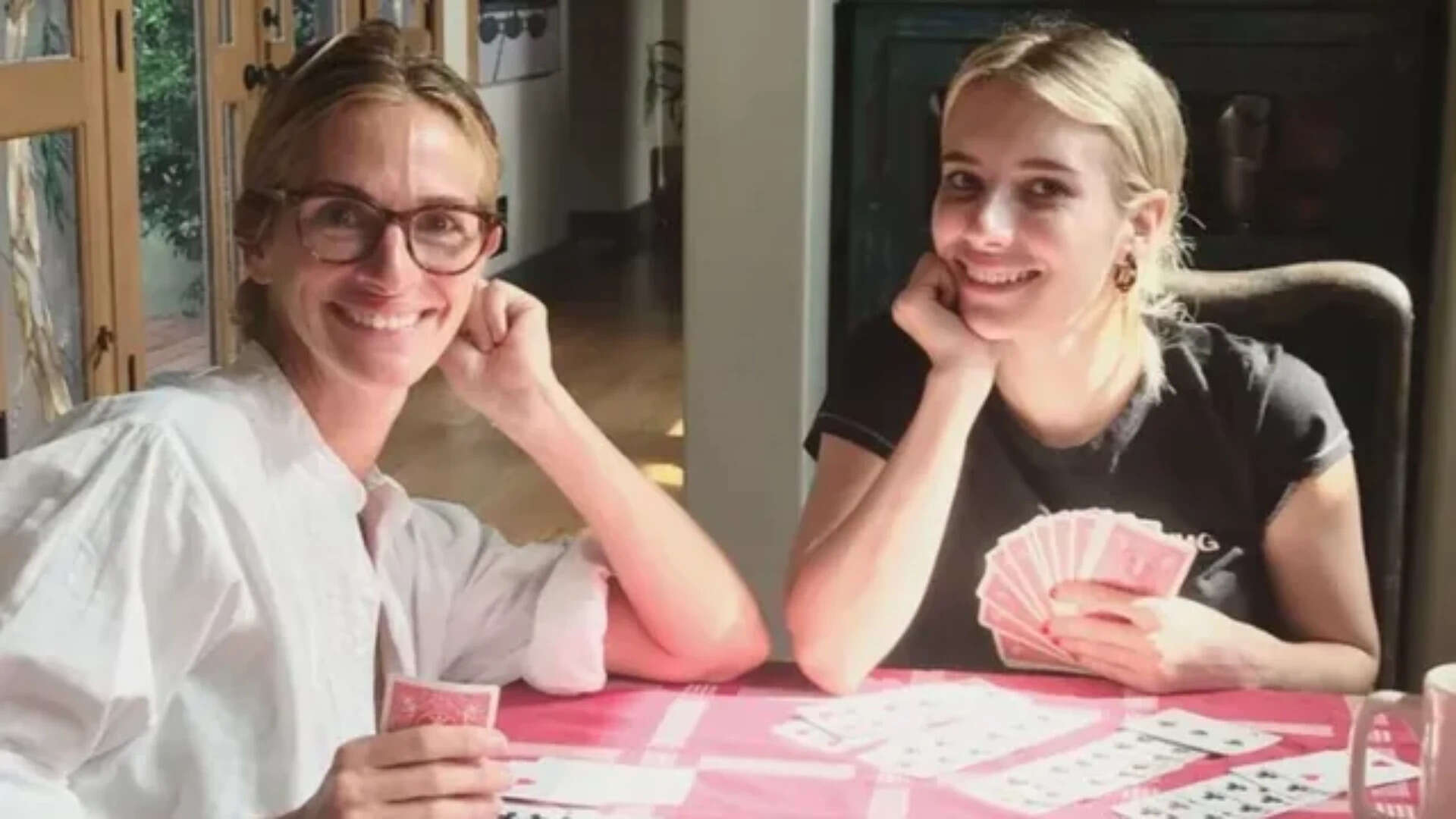 Julia Roberts with her niece Emma Roberts