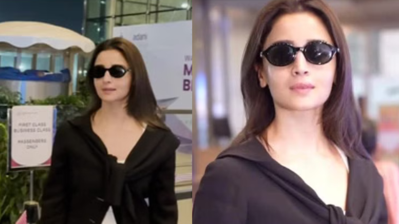 Alia Bhatt Boards Her Cannes Flight in Denims