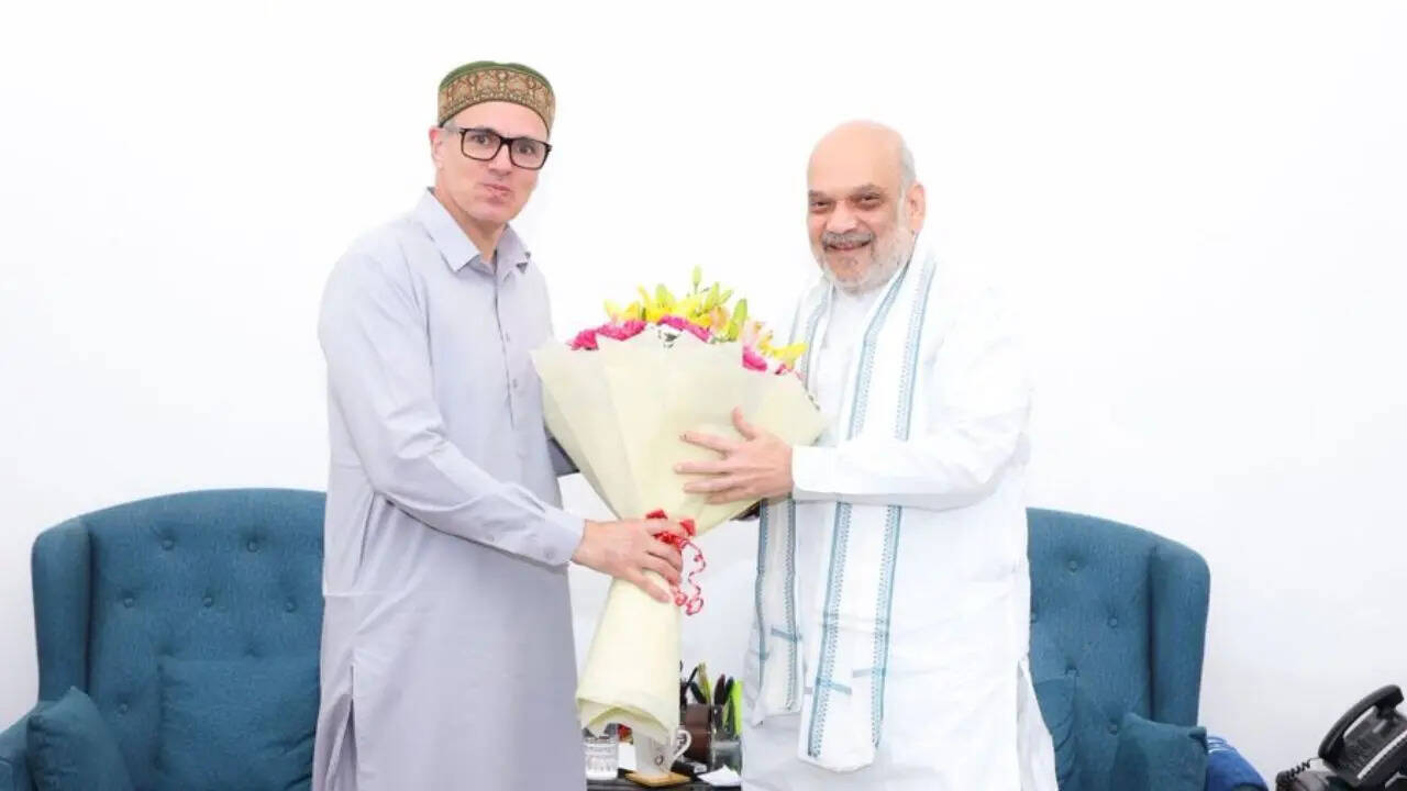 Omar Abdullah meets Amit Shah, discusses J&K’s statehood