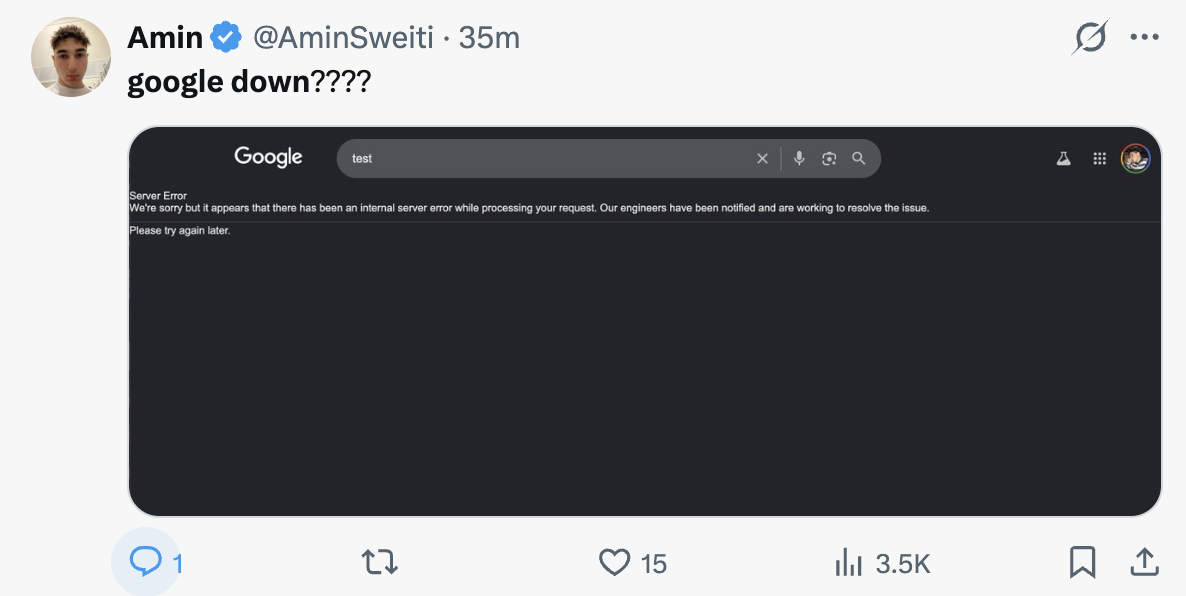 Google down