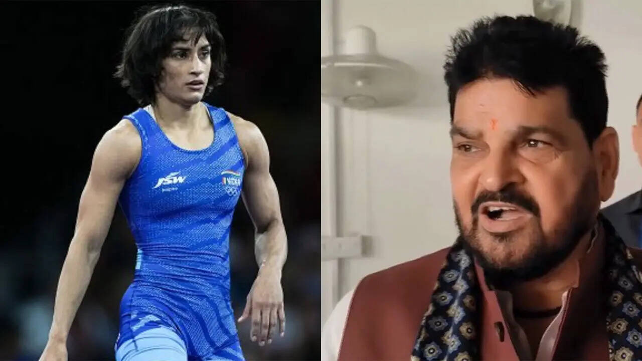 'Mere liye 'raita' phaila kar gayi hain': Brij Bhushan on Vinesh row