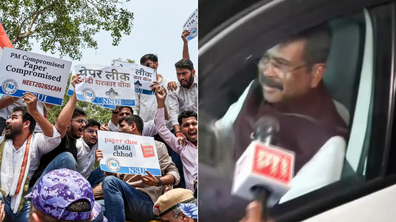 NEET paper leak: Education minister avoids questions, NTA gives no concrete answers