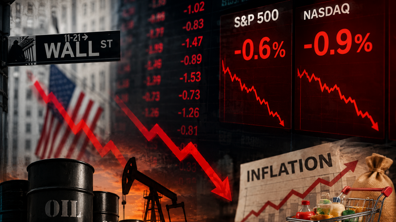 US stock market today (May 12, 2026): Oil price surge, inflation fears drag Wall Street, S&amp;P 500 down 0.6%, Nasdaq 0.9% lower