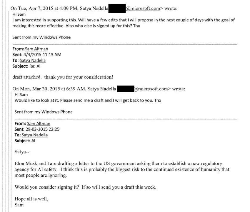 Satya Nadella Sam Altman