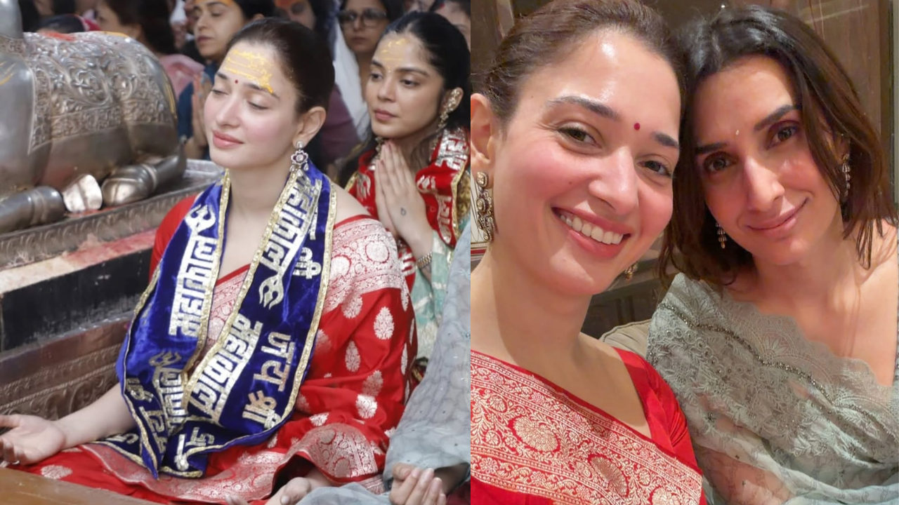 Tamannaah Bhatia Stuns in a Sacred Red Banarasi