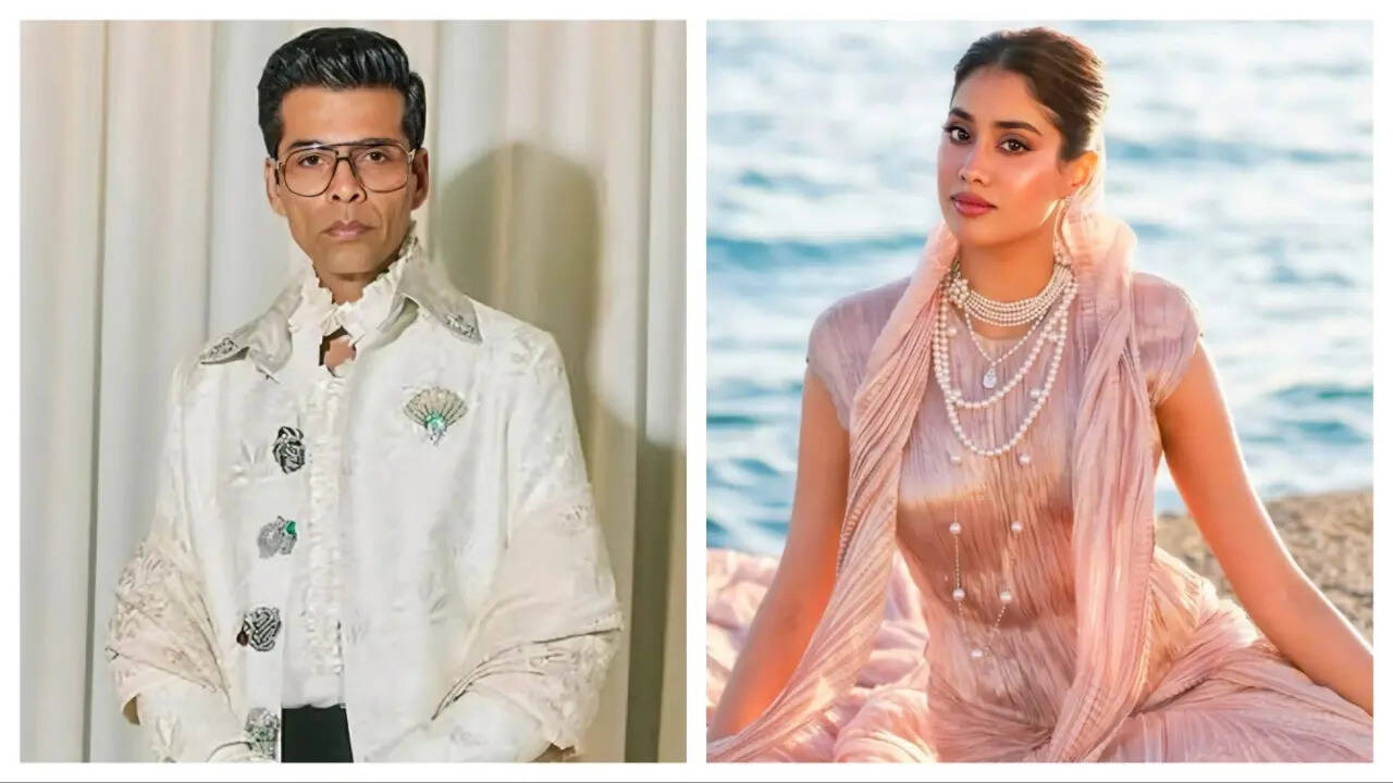 Karan Johar and Janhvi Kapoor