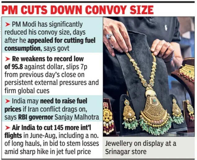 PM cuts down convoy size