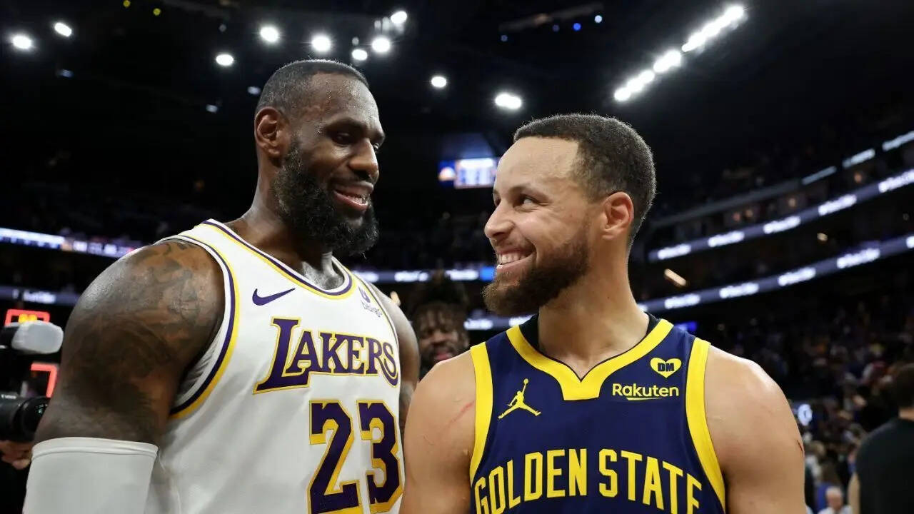 LeBron James and Stephen Curry