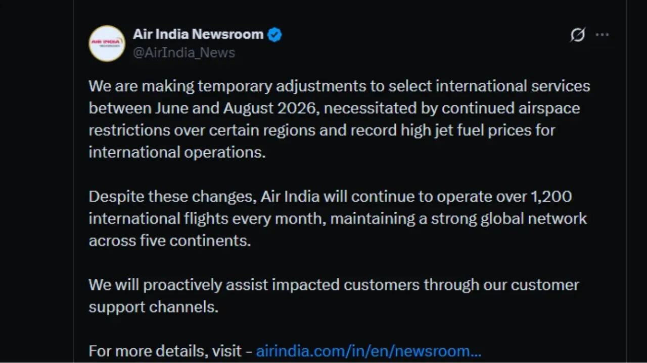 Air India Newsroom on X