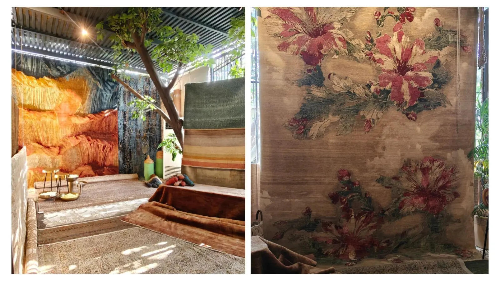 A selection of Understorey's signature handcrafted rugs at HōmAnAn