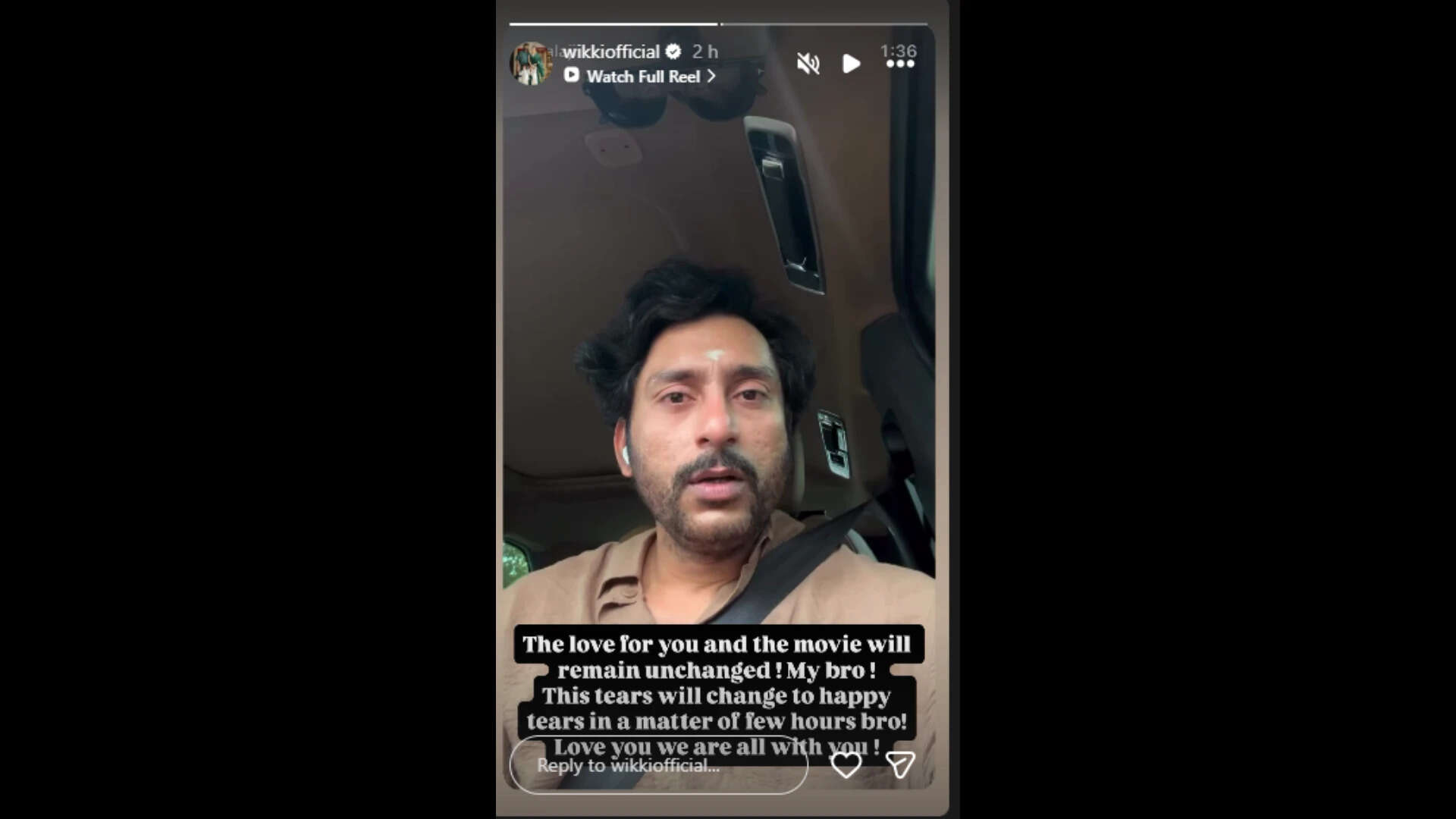 Vignesh Shivan IG story