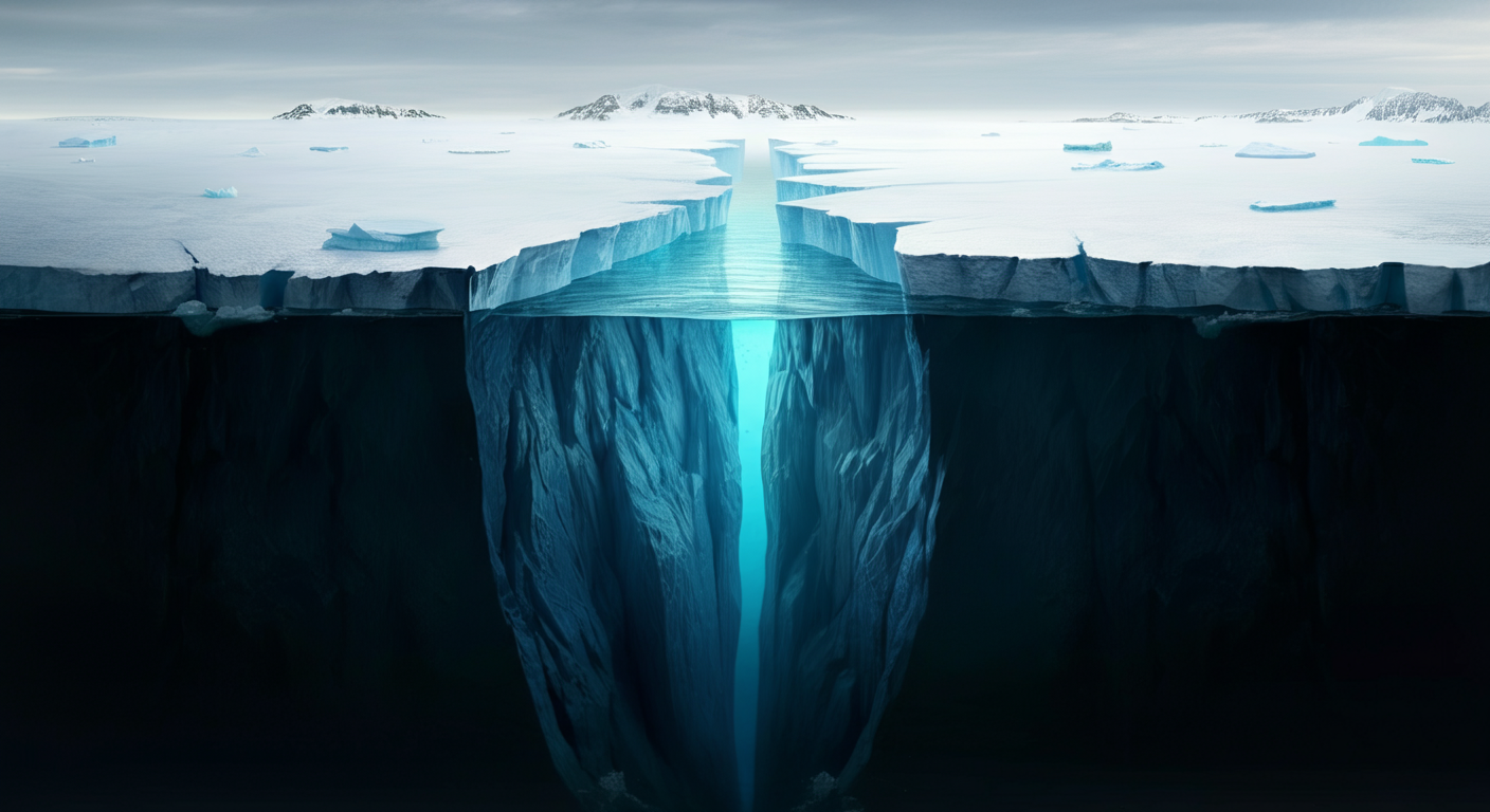 Antarctic Ice Chasm Revealed