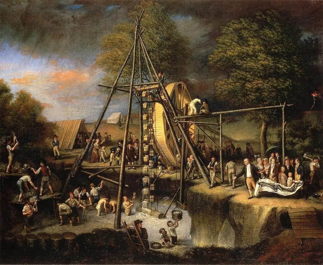 C_W_Peale_-_The_Exhumation_of_the_Mastadon.
