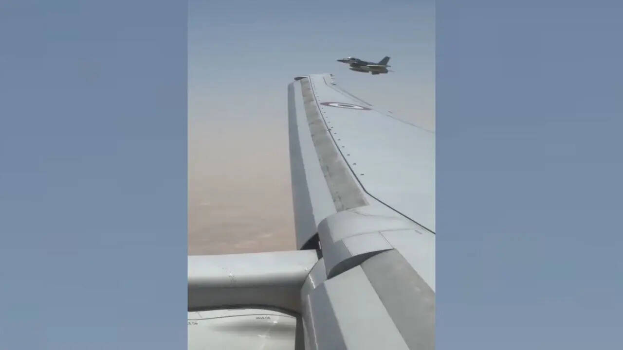 Watch: PM Modi receives F-16 escort as he lands in UAE on first leg of five-nation tour