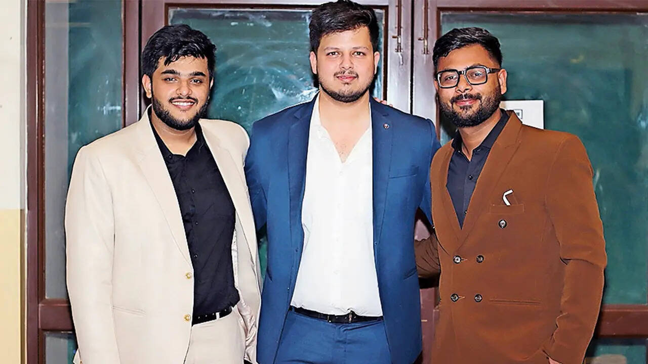 (L-R) Aman Mulwani, Aayush Singh and Dhruv Tyagi