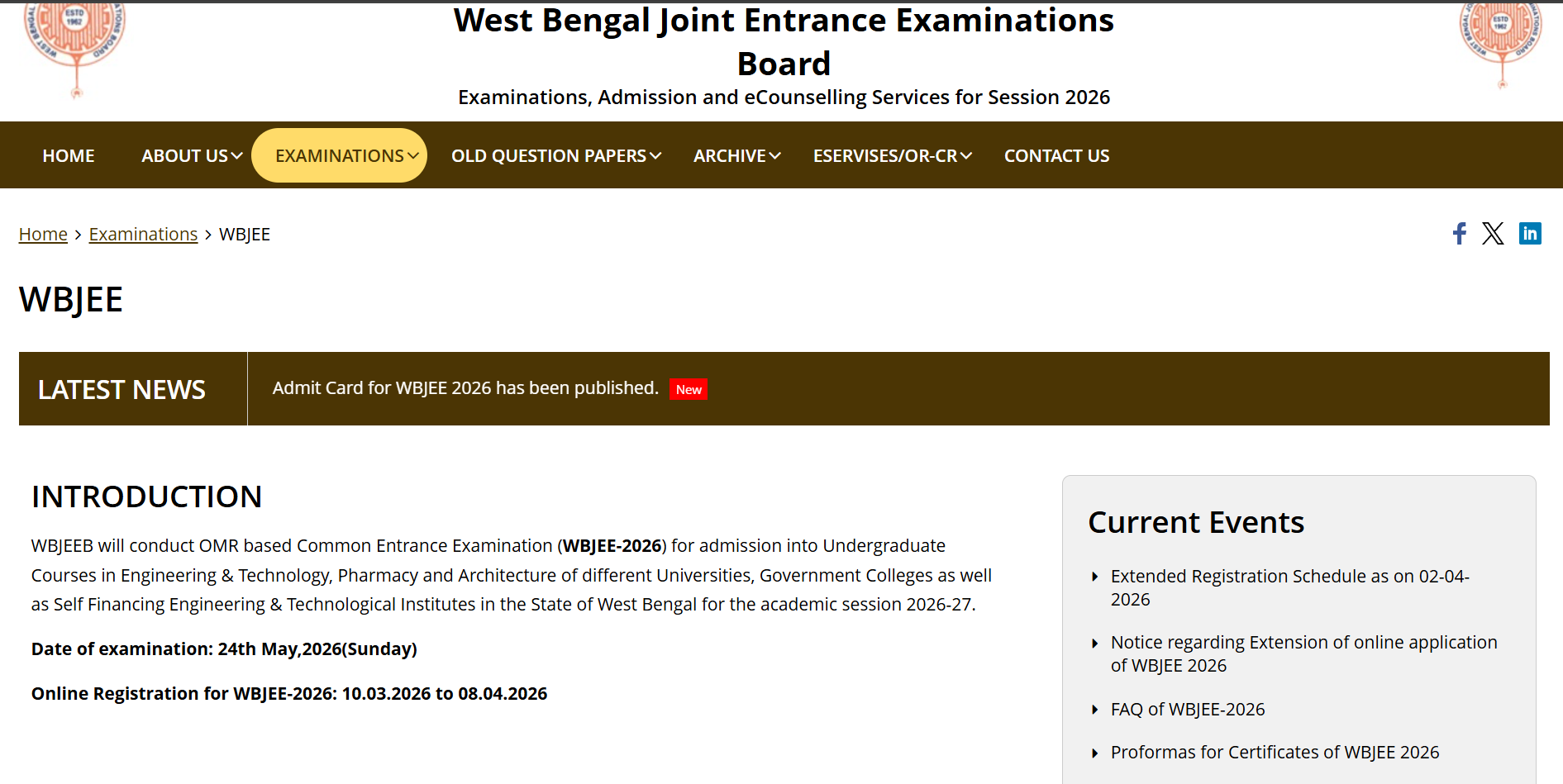 WBJEE admit card 2026 released at wbjeeb.nic.in: Direct link to download here