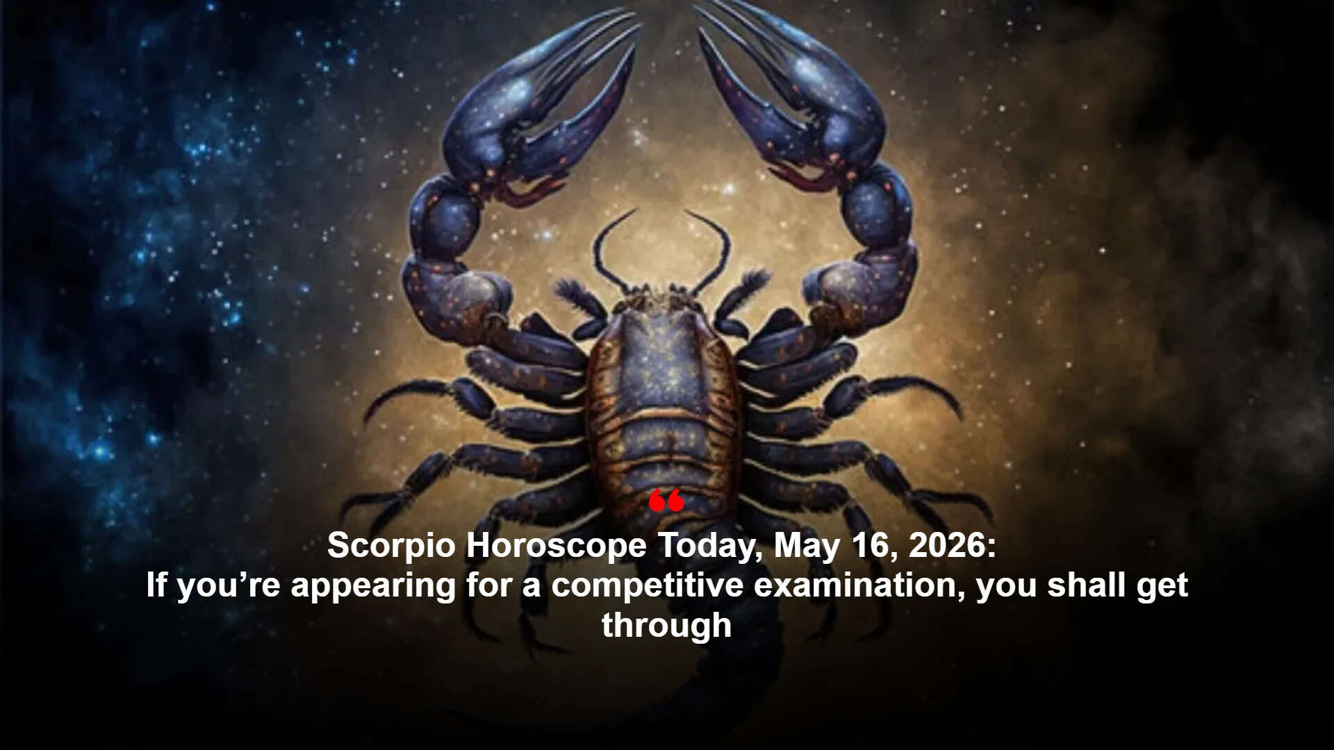 Daily Scorpio Horoscope: Cautious guidance on exams, work and money; protect health and energy