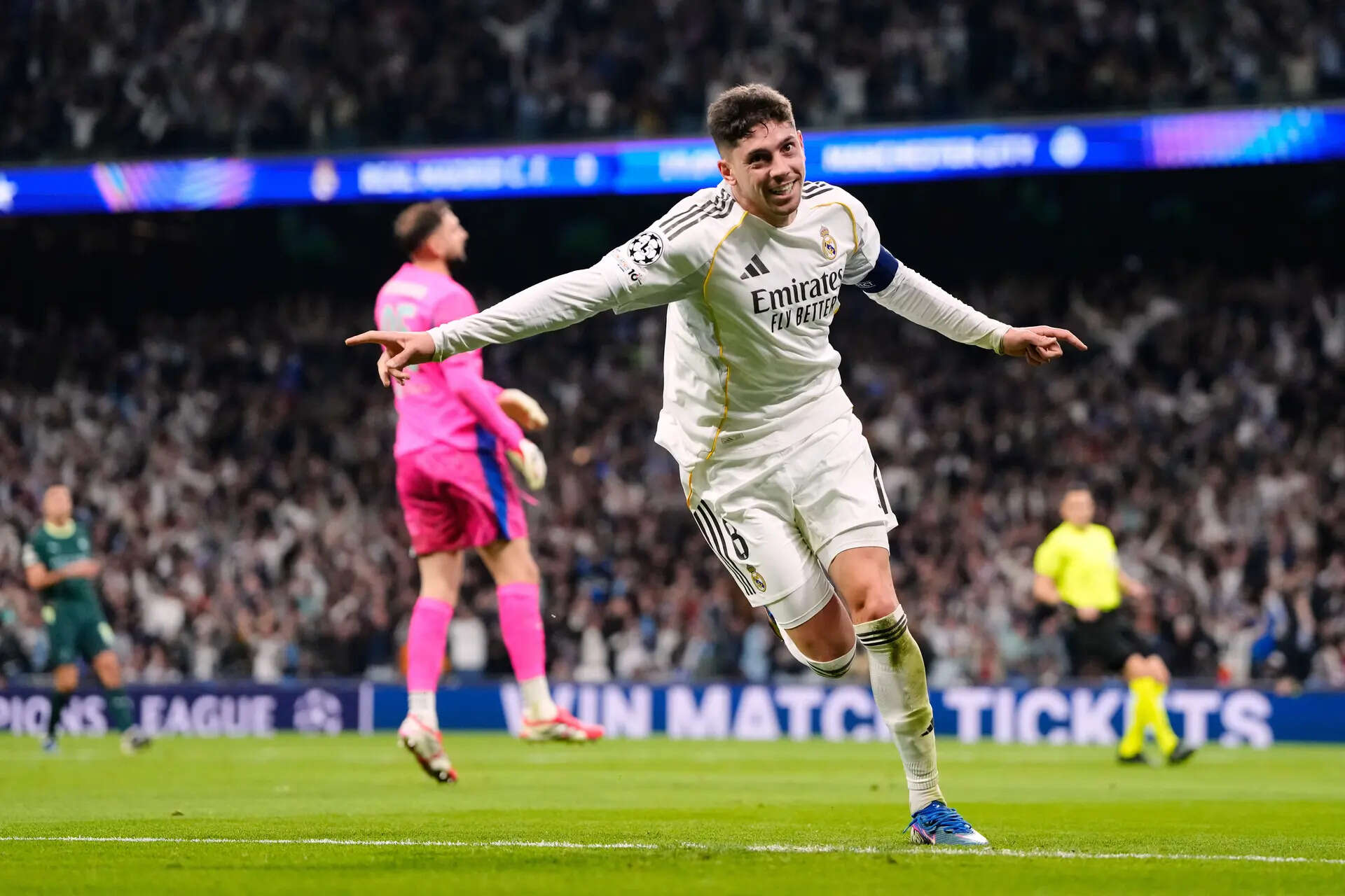 Real Madrid's Valverde scores first-half hat trick in victory over Man City in Champions League