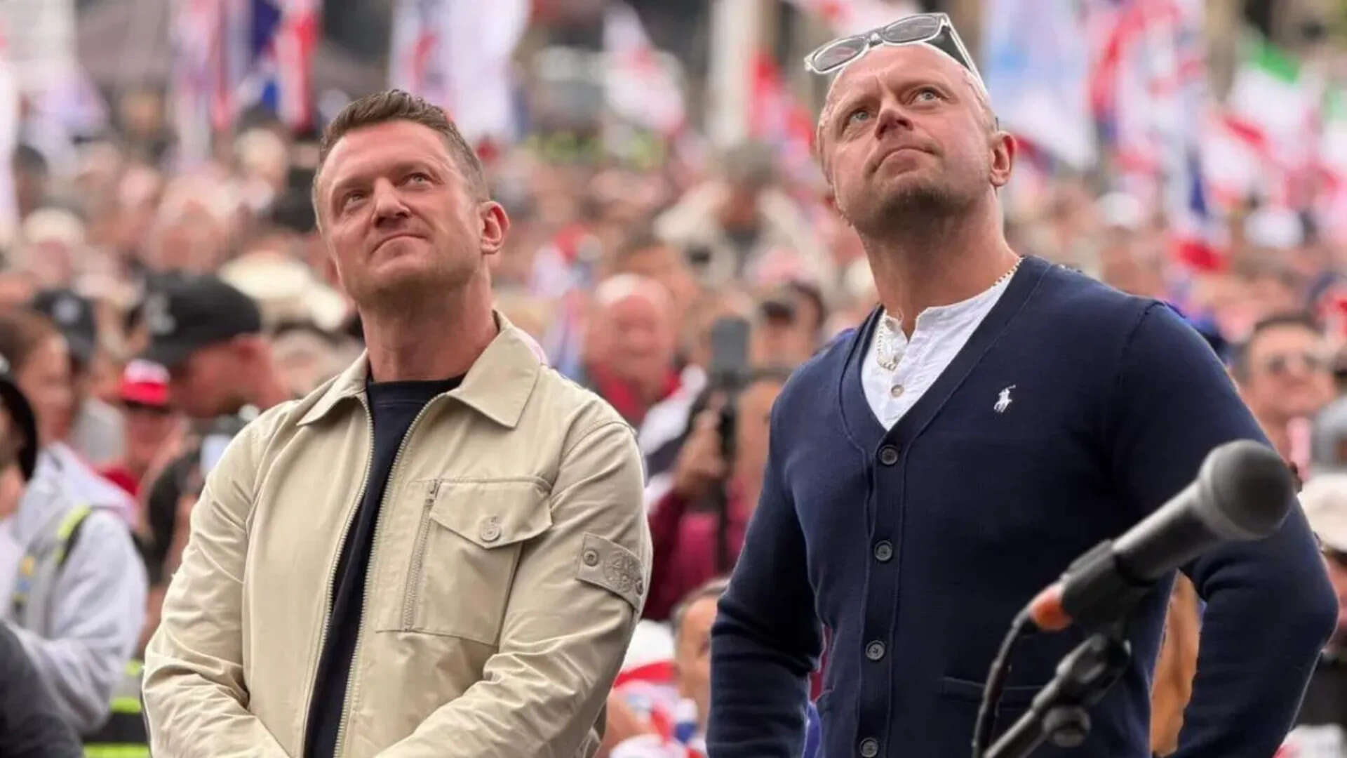 Dozens arrested at Tommy Robinson march in London; Elon Musk calls Britain ‘prison island’