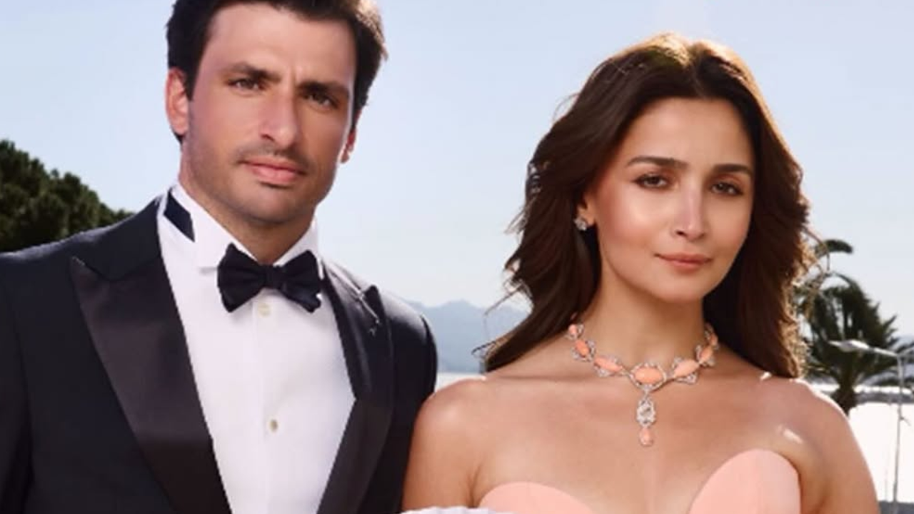 Carlos Sainz Jr and Alia Bhatt at Cannes 2026