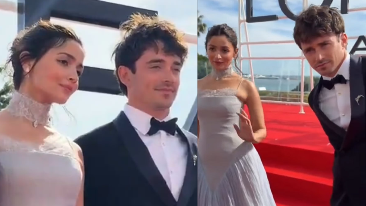 Charles Leclerc and Alia Bhatt at Cannes 2026