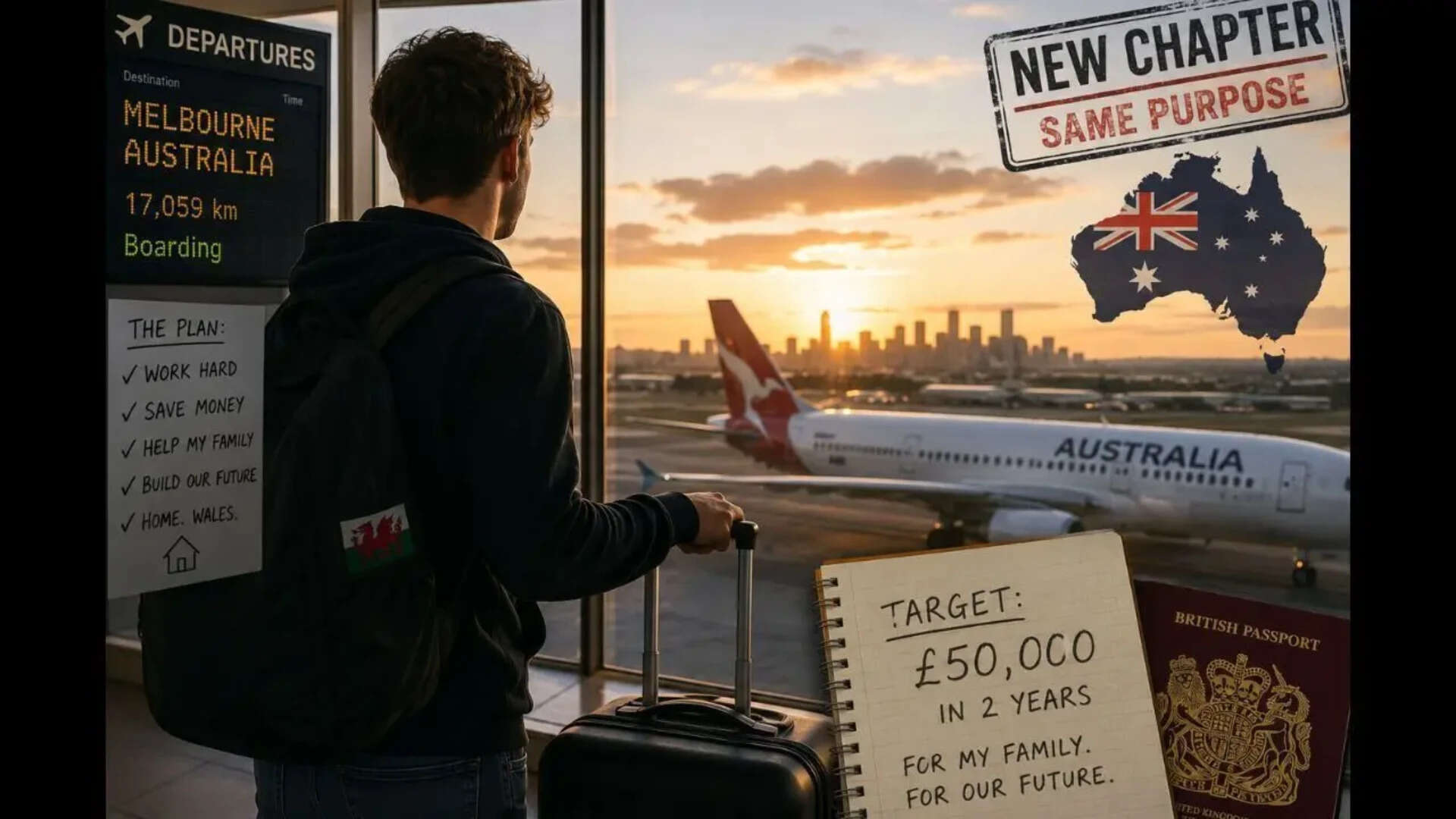 ‘I want stability, not luxury’: 23-year-old moves 17,000 km to Australia to buy family home back in UK