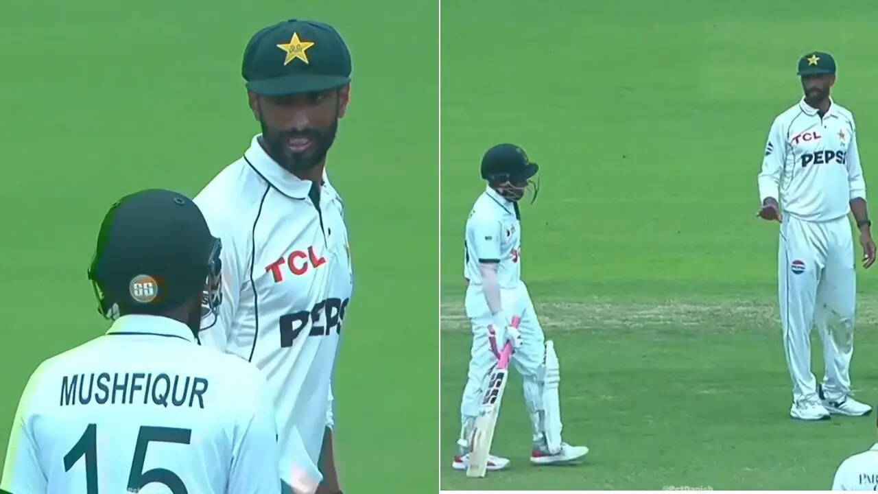 ‘Get on with the game’: Mushfiqur clashes with Shan Masood during second Test – Watch