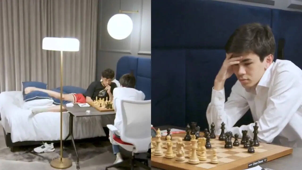 Rare! Gukesh’s challenger Sindarov plays against bedridden Firouzja – Watch