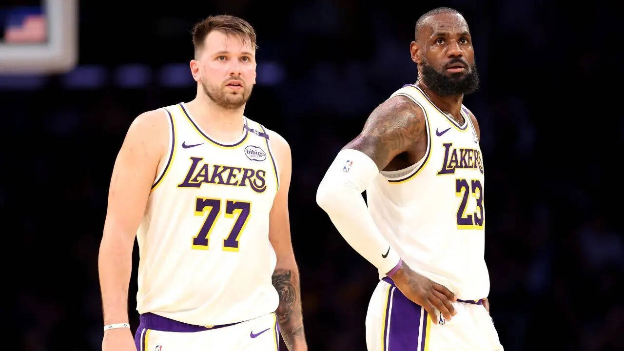 Luka Doncic and LeBron James