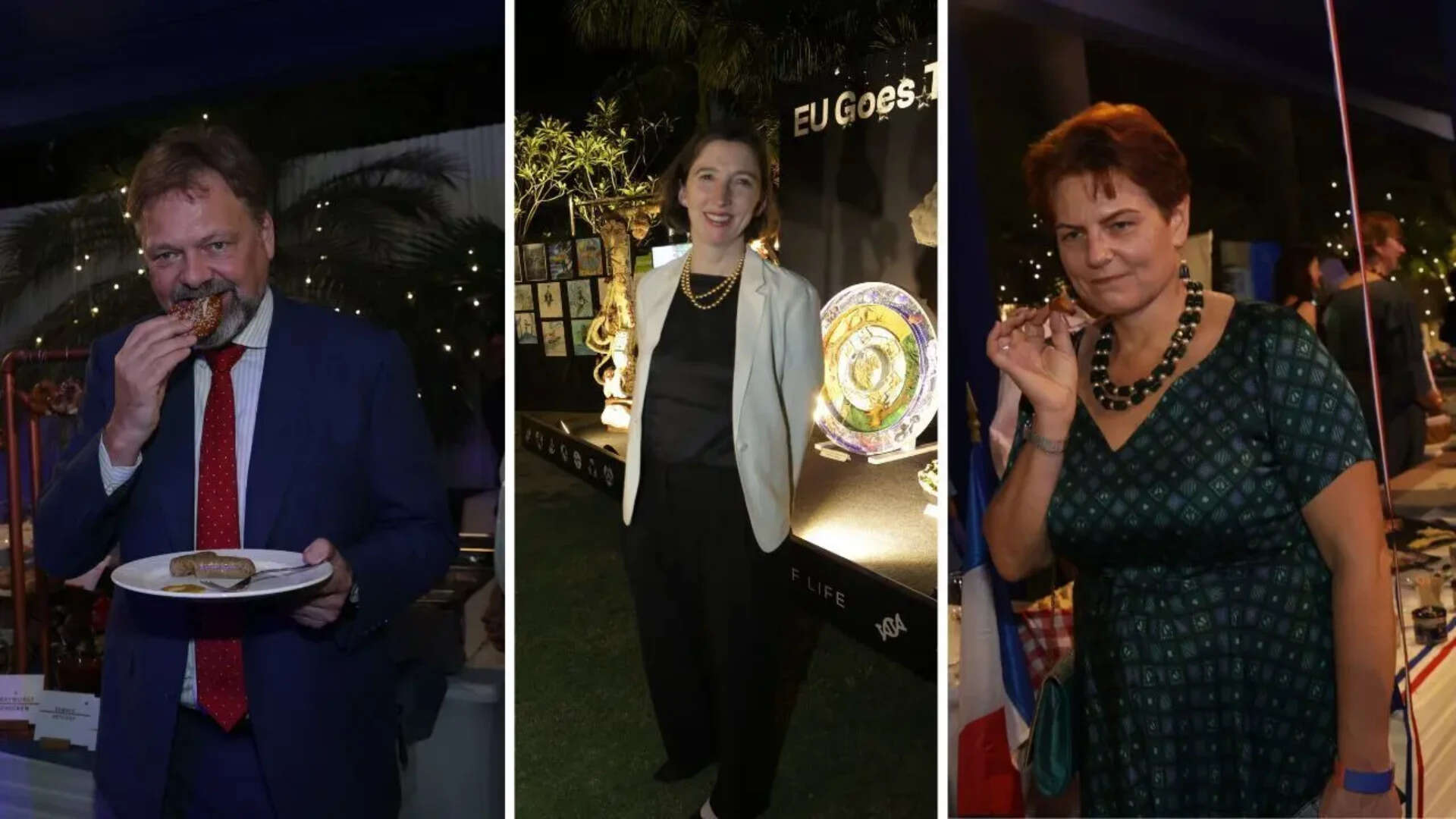 German ambassador Philipp Ackermann, British High Commissioner Lindy Cameron, Lithuanian ambassador Diana Mickevičienė
