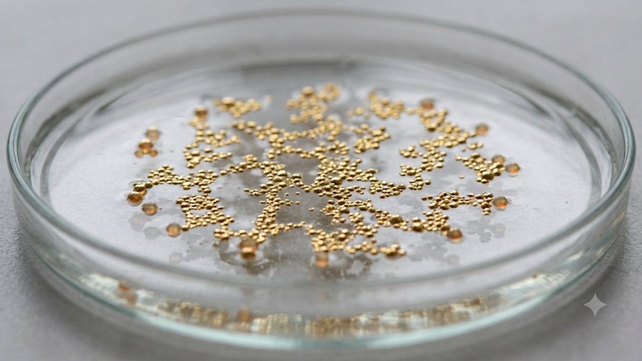 Scientists discover 'liquid gold' nanoparticles that behave almost like living material