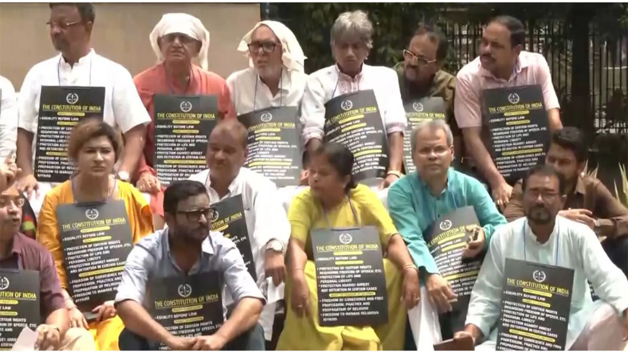 Over 50% of TMC MLAs skip stir against Bengal post-poll violence