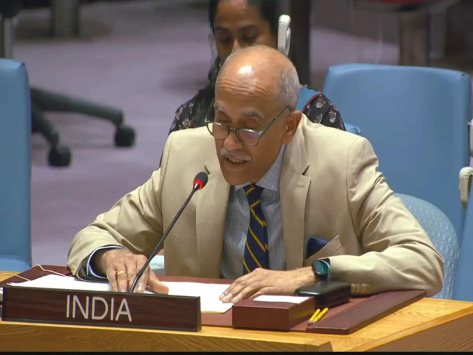 India's Permanent Representative to UN calls for protection of civilians during conflict