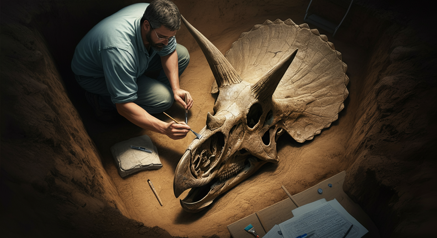 Torosaurus Skull Uncovered