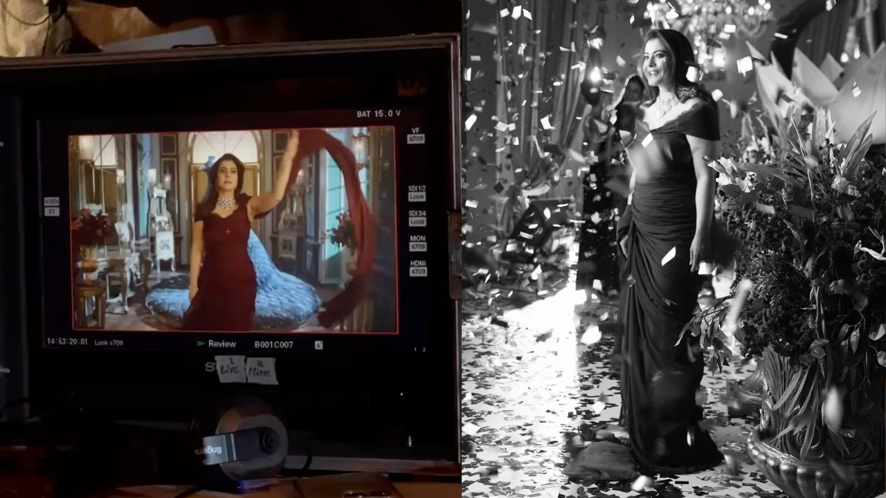 Kajol’s Regal Wine-Coloured Gown