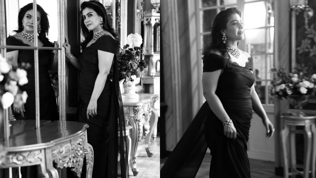 Kajol Ages Like Fine Couture In This Dramatic Ensemble