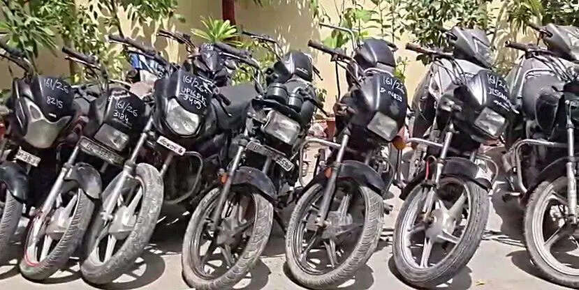 Fifteen stolen motorcycles and scooters were recovered from the four men 21THIEVES-2.jpeg