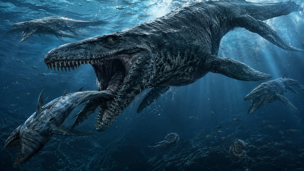 43-foot ‘marine T rex’ bigger than great white sharks and more brutal than any mosasaur discovered in Texas