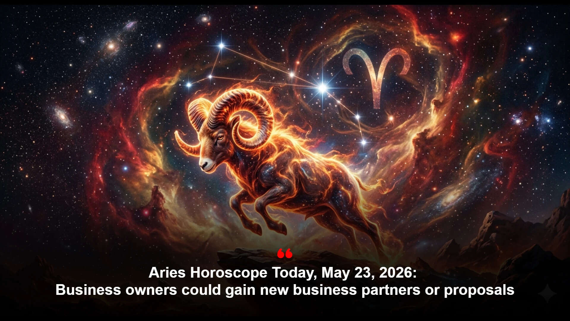 May 23 Aries Forecast: Planets boost love, work and money; lucky day favours bold but balanced moves
