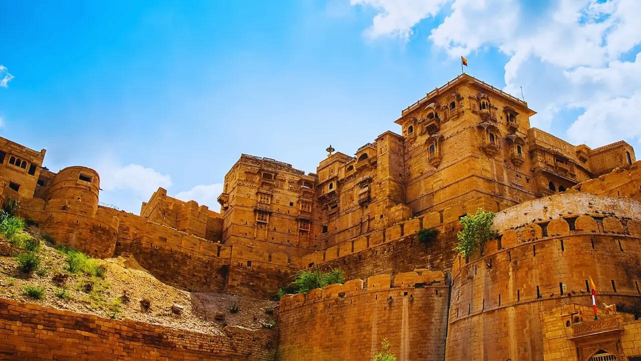 Parts of Jaisalmer Fort in Rajasthan