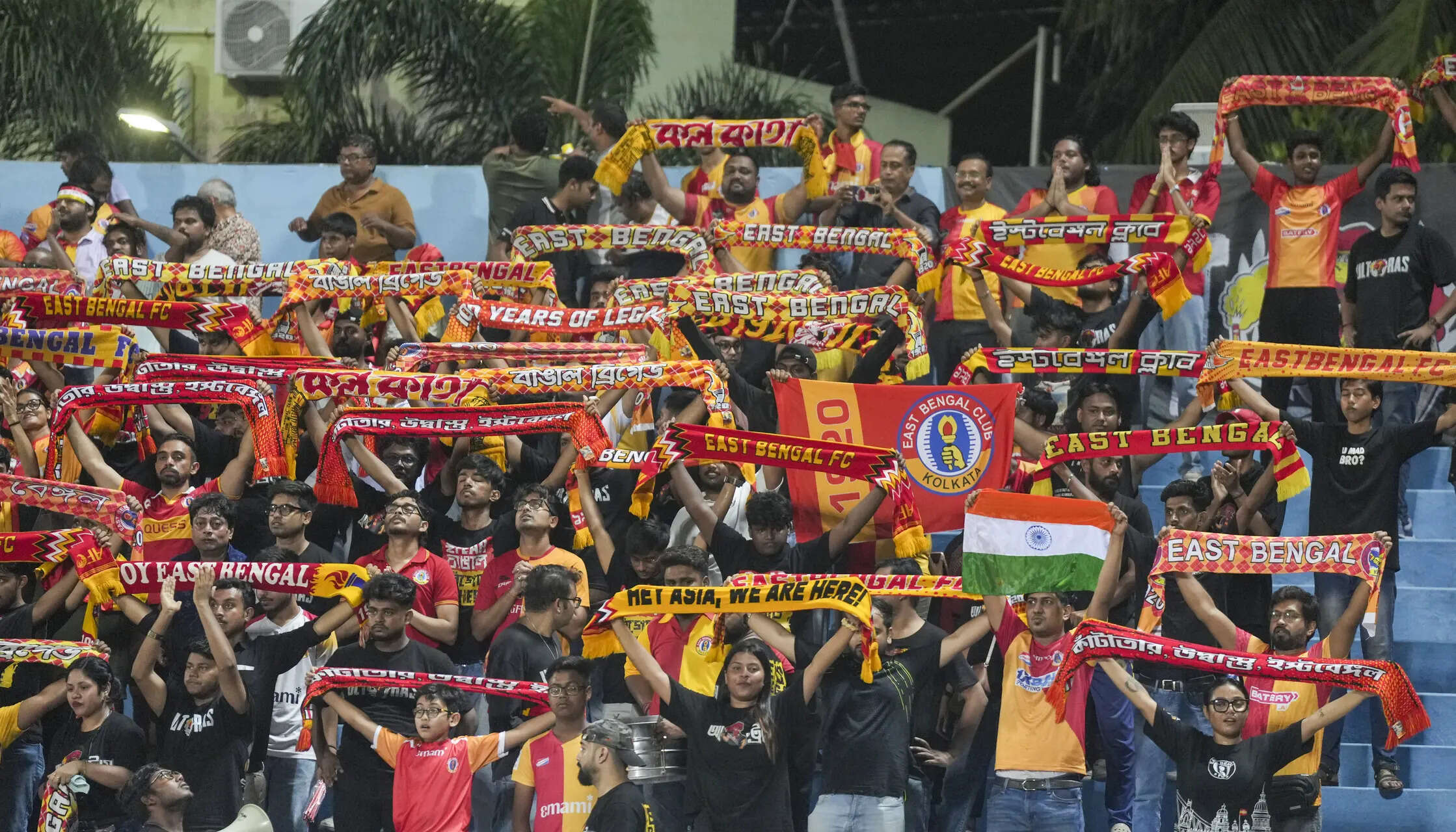 After a long wait of 22 years, it's an explosion of red and gold at East Bengal