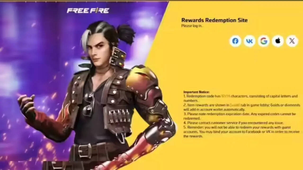 Garena Free Fire MAX redeem codes