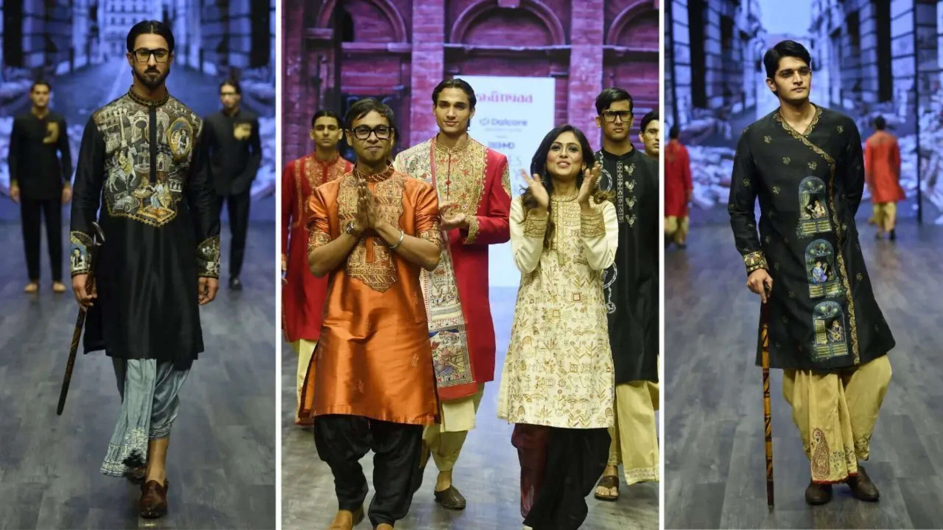 Saurabh and Reshmi Bagchi (C) brought back the 19th century fashion from Bengal Saurabh and Reshmi Bagchi (C) brought back the 19th century fashion from Bengal