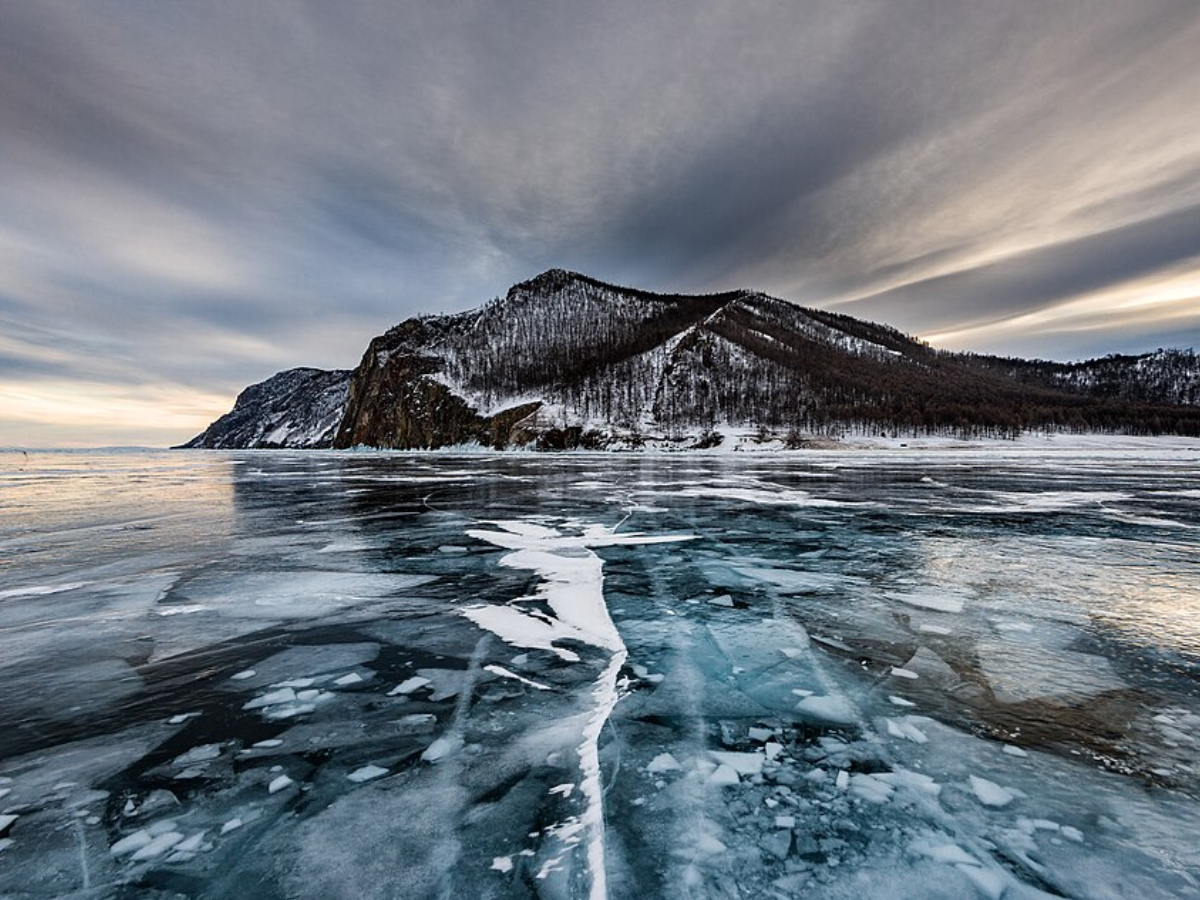 Lake Baikal in winter