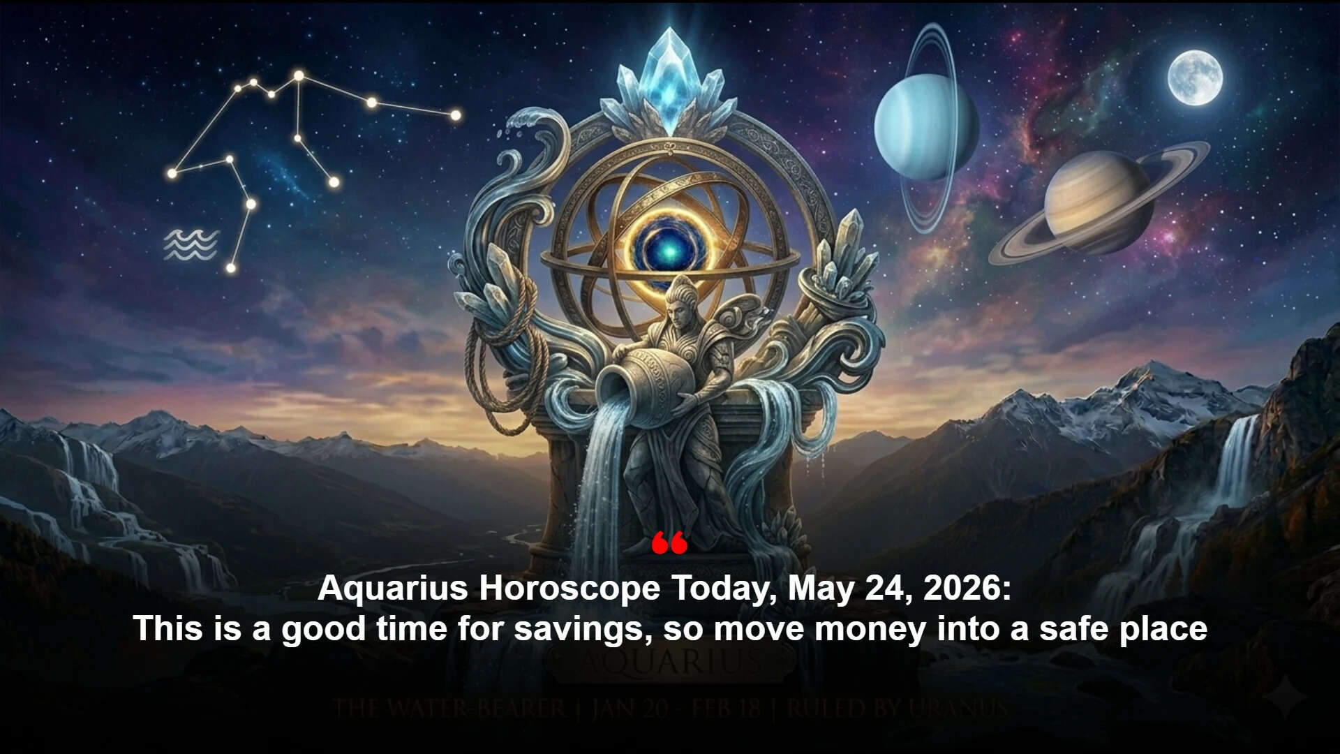 Daily Aquarius Horoscope: Partners offer support, savings favour caution; focus on simple food