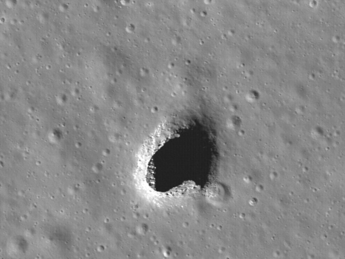 Image of lava tube skylight