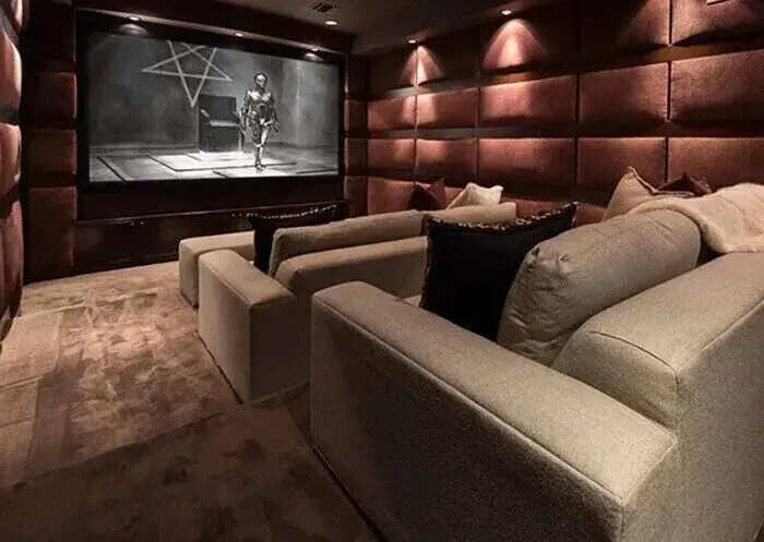 Chrissy Teigen John Legend private home theatre