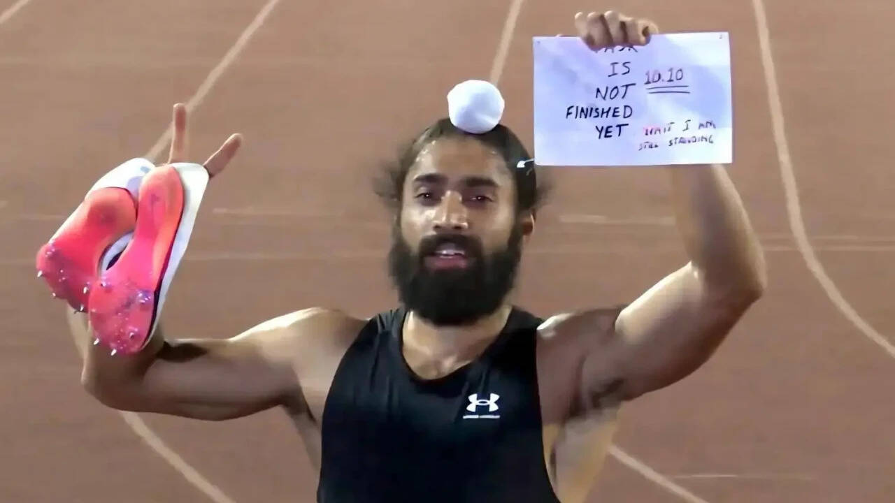 ‘Mummy, did you see the race?’ India’s fastest man’s 1st call home after 10.09s sprint