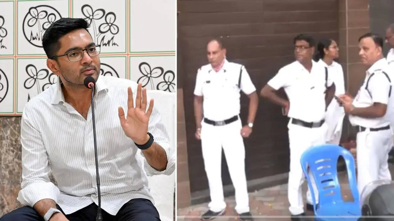 Watch: Police visit TMC leader Abhishek Banerjee's Kolkata residence; officials call it 'routine exercise'